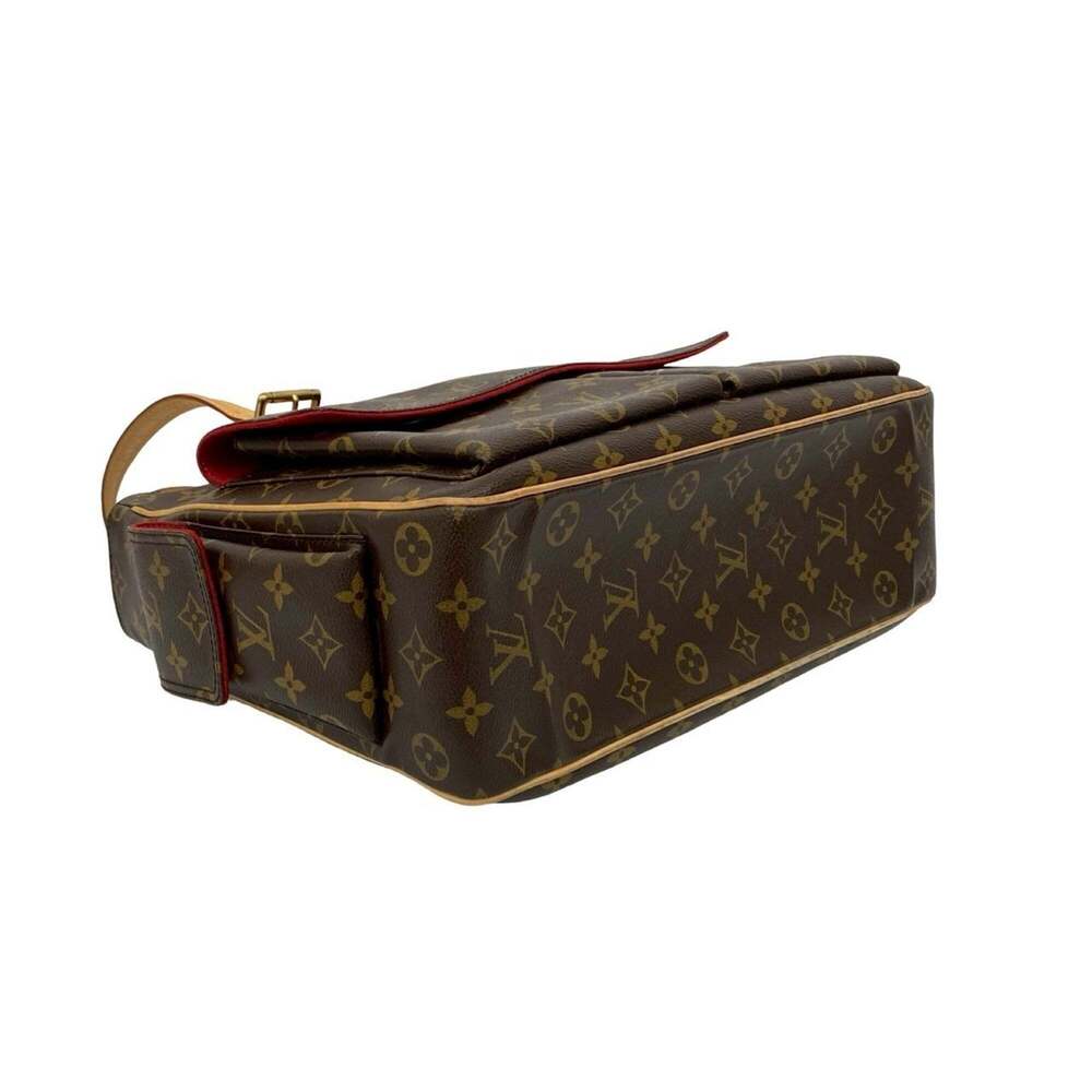 LOUIS VUITTON Authentic Brown Monogram Leather Tote Bag - Picture 7 of 10